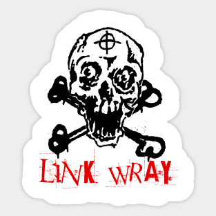 link wray skullnation Sticker